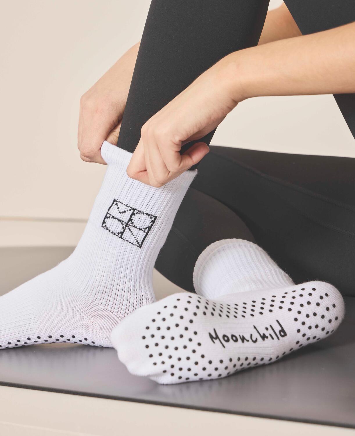 Pilates strømper - Hvid